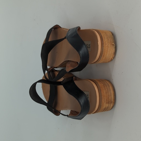 Steve Madden Agile Platform Strappy Sandals Black Brown 8.5 summer casual - Picture 5 of 9